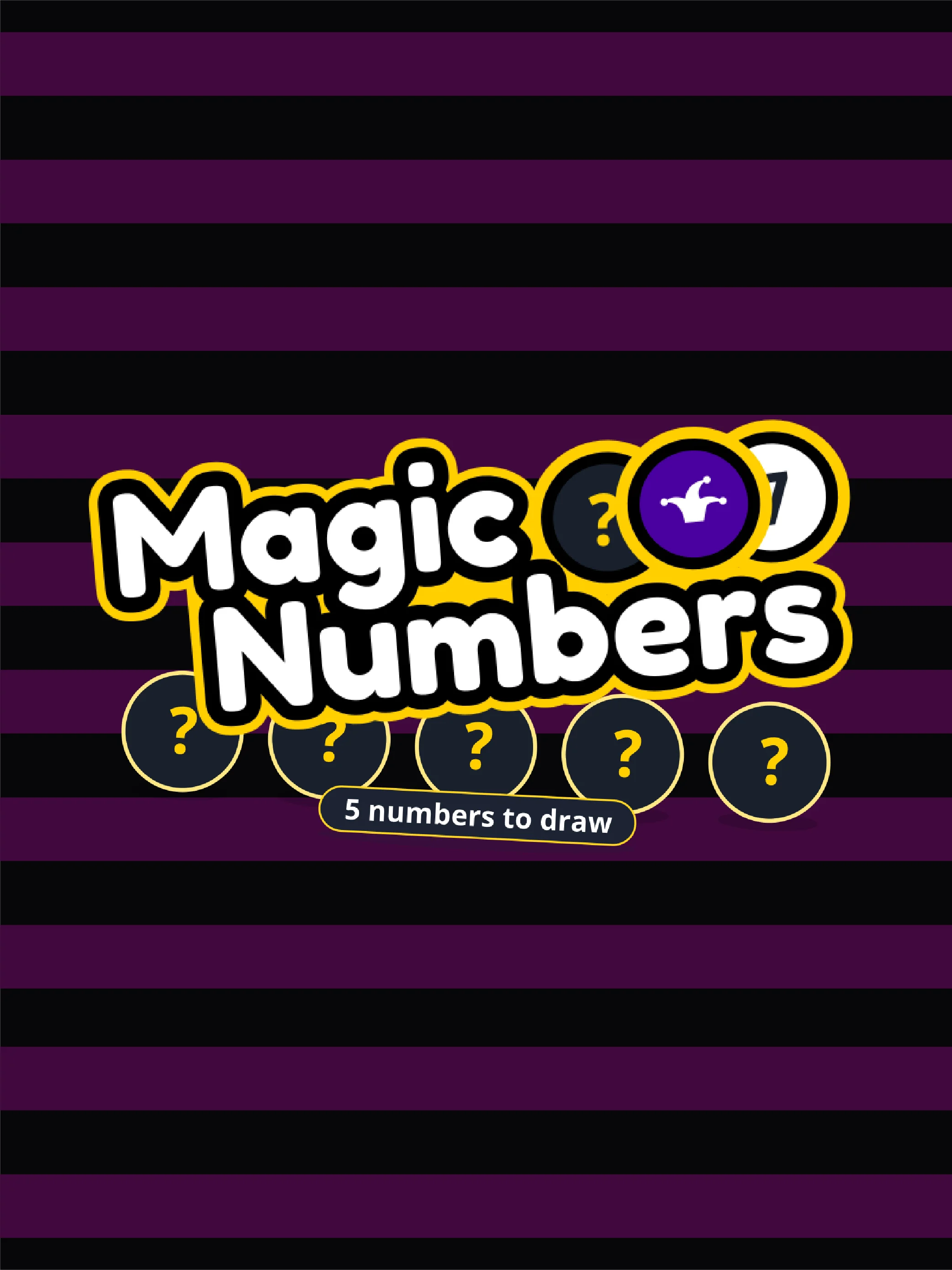 Juego de números mágicos con diseño vibrante y sensación premium.